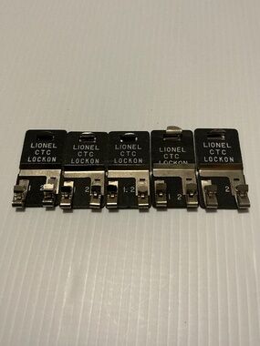 Lionel Lot Of 5 CTC Track Lock-On Connectors O Gauge Layout Vintage